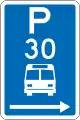 (R6-53.2.1) Bus Parking: Time Limit (on the right of this sign)