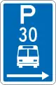 (R6-53.2.1) Bus Parking: Time Limit (on the right of this sign)