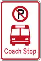 (R6-72.2) No Parking: Coach Stop