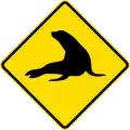 (W18-3.5) Watch for animals (seals)