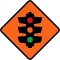 (TW-14) Traffic signal ahead