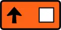 (TW-22) Detour - follow square symbol (straight ahead, left-hand)