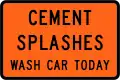 (TW-24) Cement Splashes - Wash Car Today