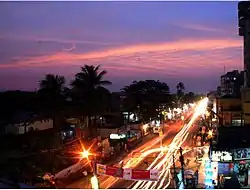 Nightscape of Boring road