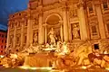 The Trevi fountain in Rome