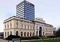 Former Alter Bahnhof [de] building or Ottmerbau in Braunschweig, head office of Braunschweigische Staatsbank (1966-1970), Nord/LB (1970-2002), then Braunschweigische Landessparkasse (since 2008)