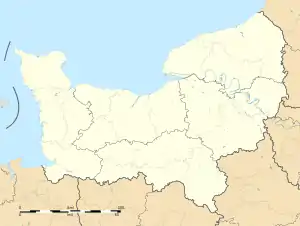 Authevernes is located in Normandy