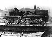 The locomotive was dropped during retrieval, but eventually recovered and returned to service.