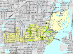 U.S. Census Bureau map showing city limits