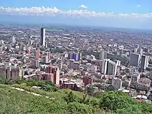 View of Northern Cali with the Torre de Cali