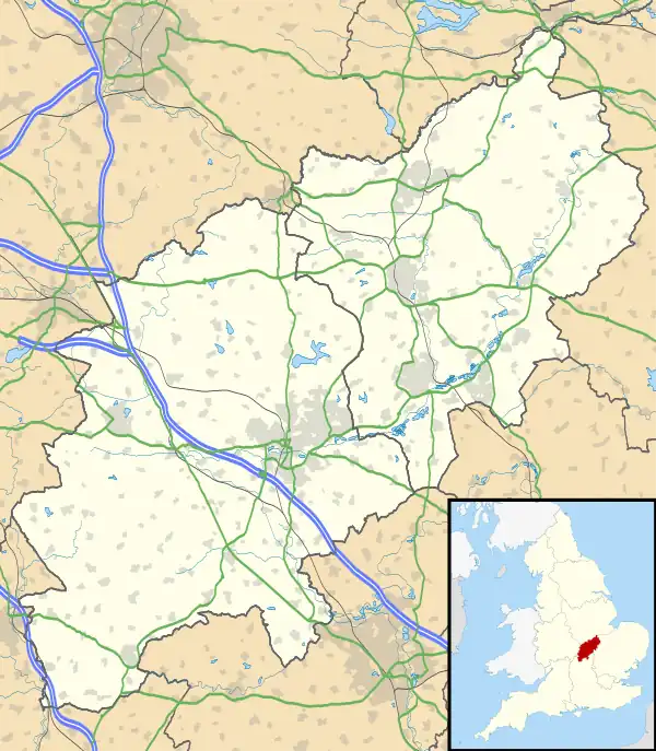 Yardley Hastings is located in Northamptonshire