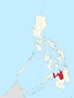 Map of the Philippines highlighting Northern Mindanao