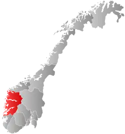 Vestland within Norway