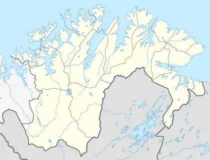 GardsjøenGárddebealjávri is located in Finnmark