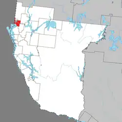 Location within Témiscamingue RCM