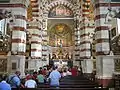 Interior of the basilica