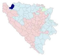 Location of Novi Grad within Republika Srpska