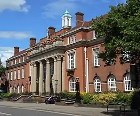 Nuneaton Town Hall, the headquarters of Nuneaton and Bedworth Borough Council