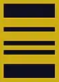 Flight suit sleeve insignia for a major(–2003)