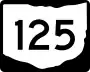 State Route 125 marker