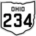 State Route 234 marker