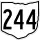 State Route 244 marker