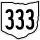 State Route 333 marker