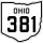 State Route 381 marker