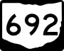 State Route 692 marker