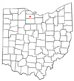 Location of Ballville, Ohio