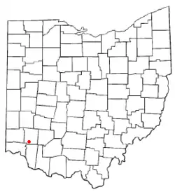 Location of Maineville, Ohio