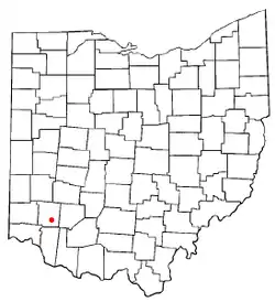 Location of Morrow, Ohio