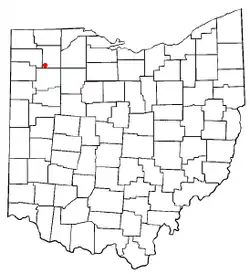 Location of New Bavaria, Ohio