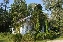 Abandoned church on Oakland-Locust Ridge Road