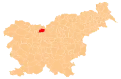 The location of the Municipality of Preddvor