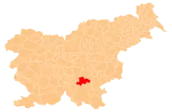 The location of the Municipality of Žužemberk