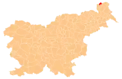 Location of the Municipality of Kuzma in Slovenia