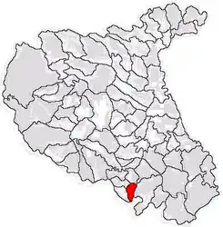 Location in Vrancea County