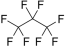 Structural formula of octafluoropropane