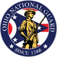 The emblem of the Ohio National Guard