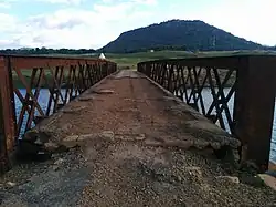 Remains of bridge in Teldeniya, usually submerged it, it is revealed in droughts.