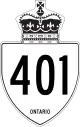 Highway 401 marker