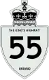 King's Highway 55 marker