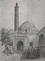 A view of the minaret and the dome.