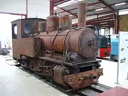 050T Orenstein & Koppel locomotive preservedin the railway museum of Froissy