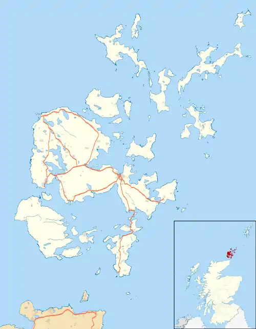 Broch of Borwick is located in Orkney Islands