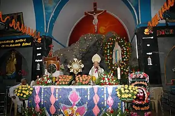 Benediction sermon at Villianur Shrine, Puducherry