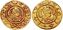 Aksumite gold coins.