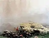 Sheep in the Mist