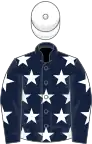 Dark blue, white stars, white cap